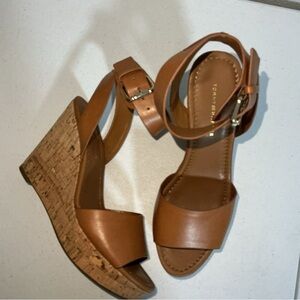 Tommy Hilfiger Brown Wedge Sandals